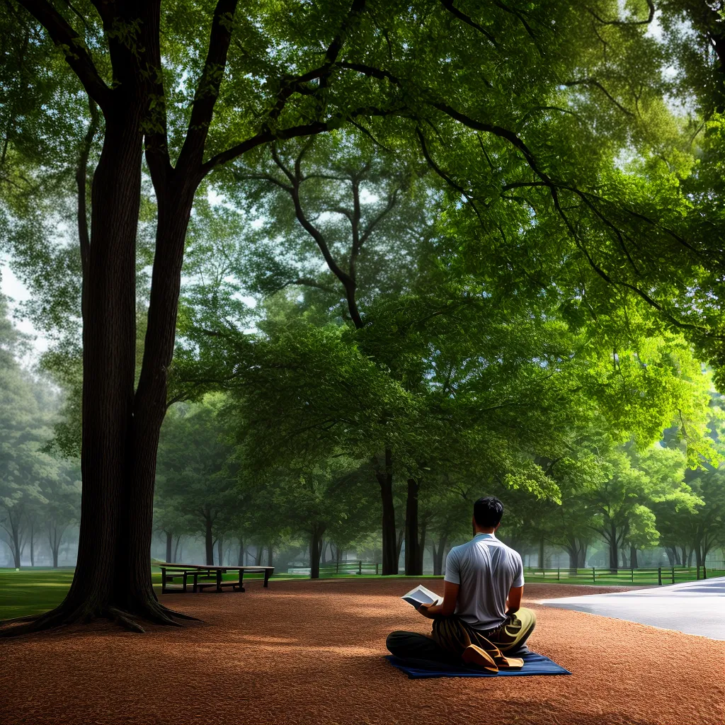 Como alcançar o descanso de Deus em meio à correria diária 8 Fotos pessoa leitura meditacao parque natureza paz