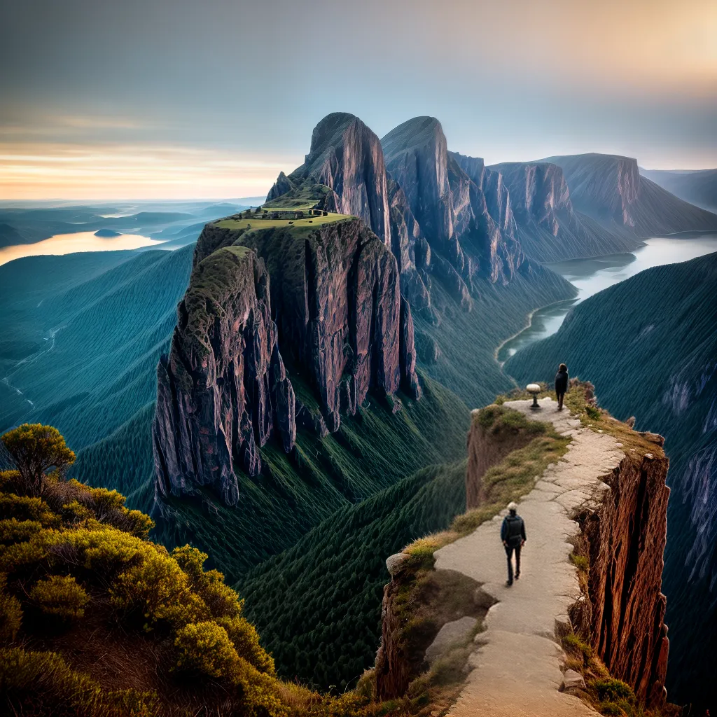 Fotos pessoa paz por do sol paisagem