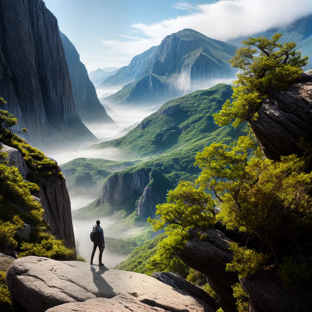 Fotos pessoa pedra contemplacao fe paisagem