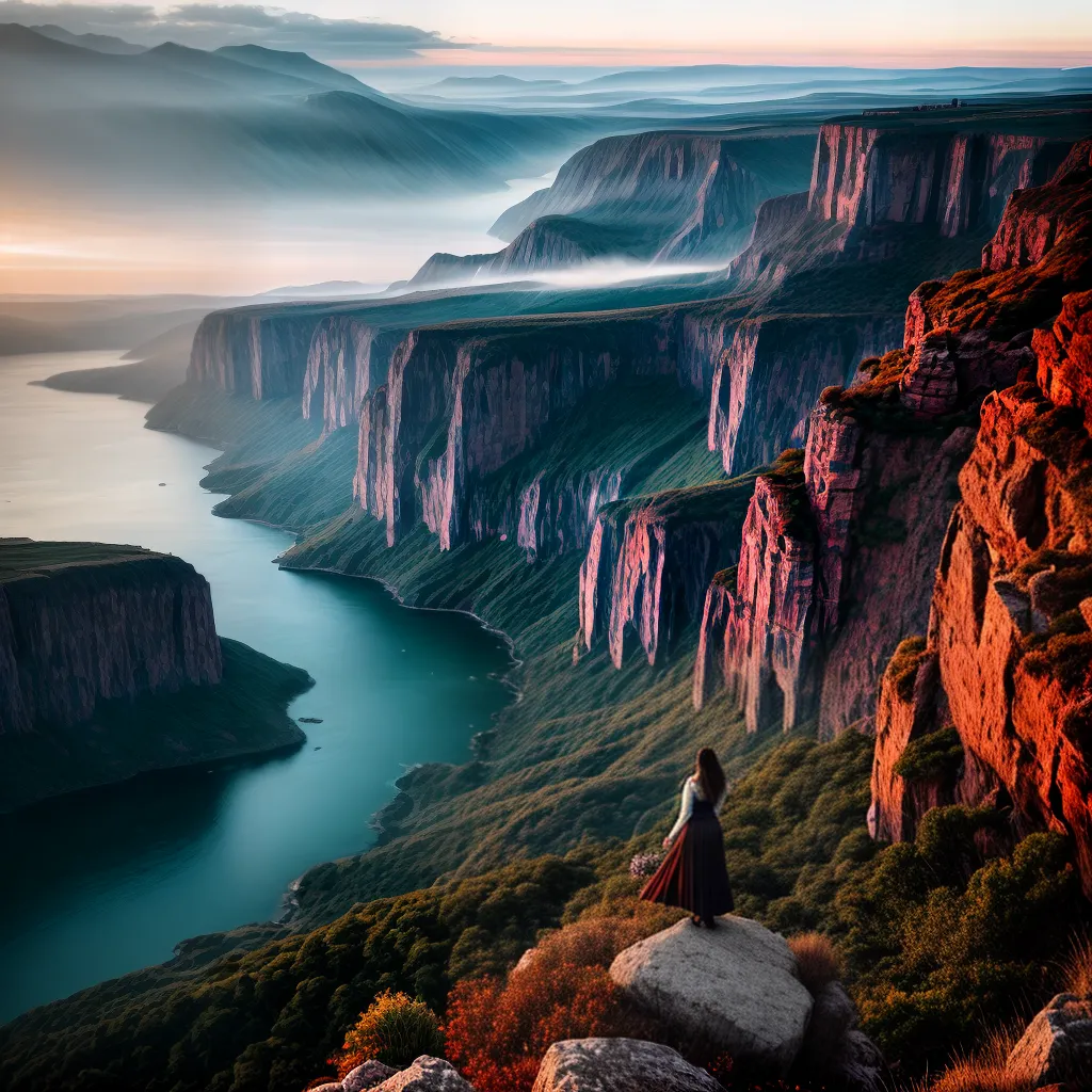 Fotos pessoa penhasco por do sol fe em deus 4