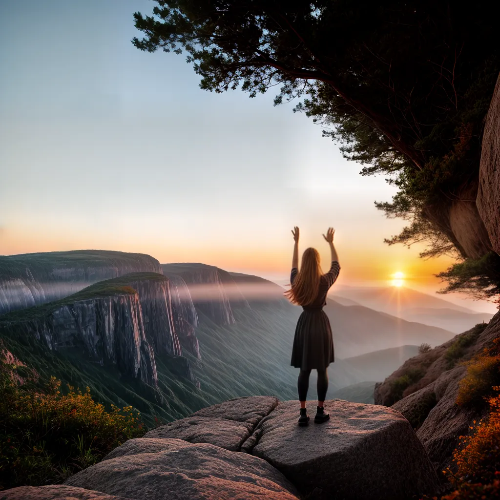 Por que a fé é um elemento crucial na vida cristã 6 Fotos pessoa penhasco por do sol fe em deus 5
