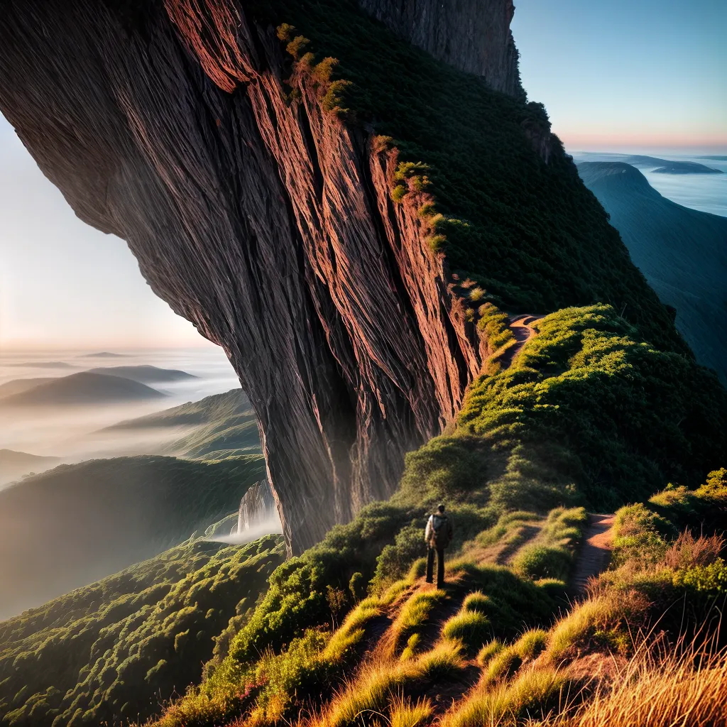 A necessidade de buscar a Deus em tempos difíceis 8 Fotos pessoa penhasco por do sol fe em deus 6