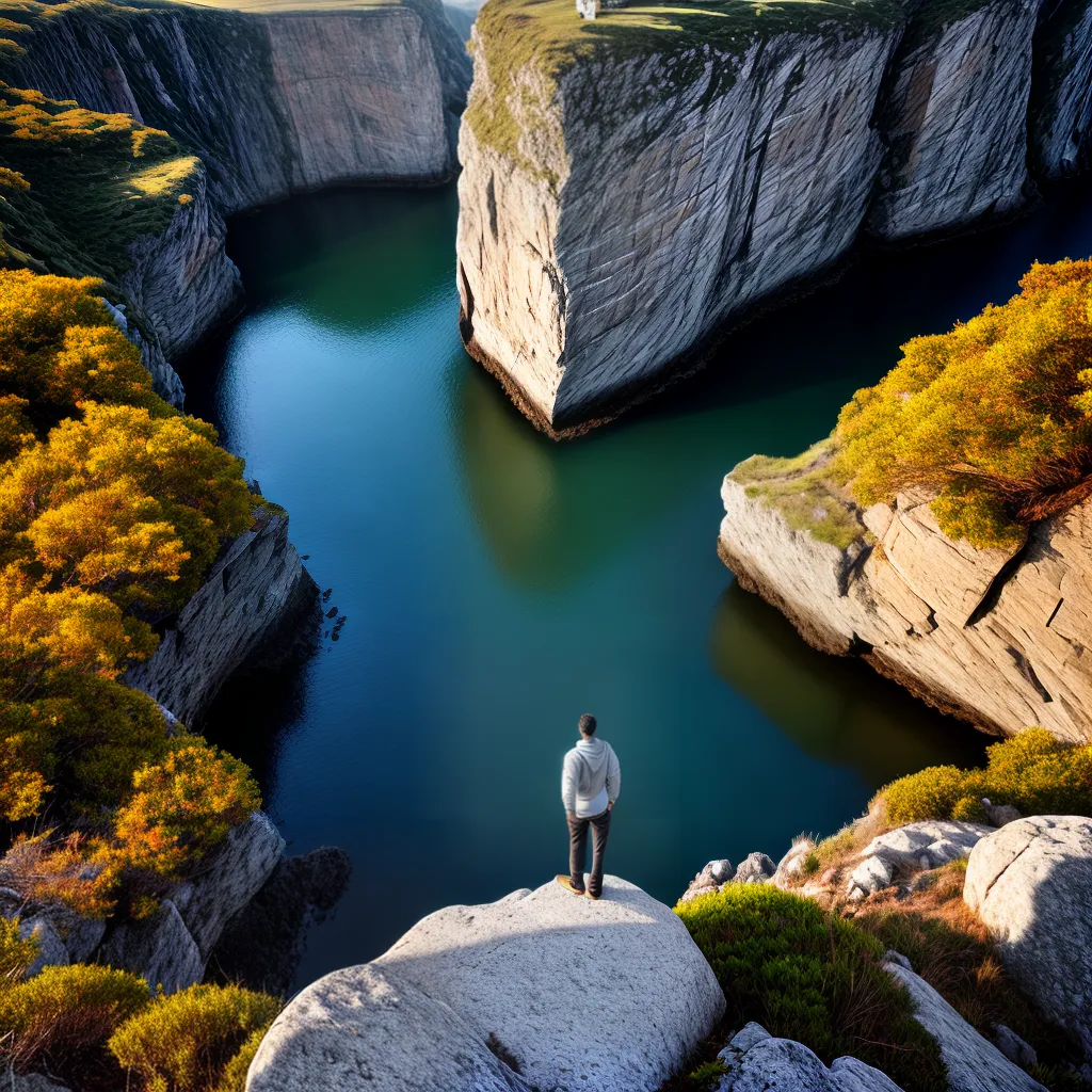 Fotos pessoa pensativa por do sol paisagem 1