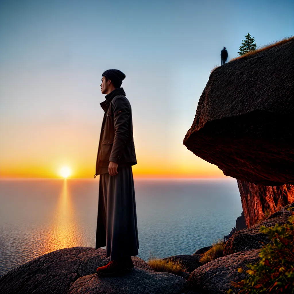 Fotos pessoa pensativa por do sol renovacao