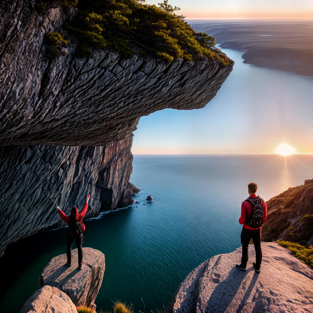 Fotos pessoa por do sol abismo fe