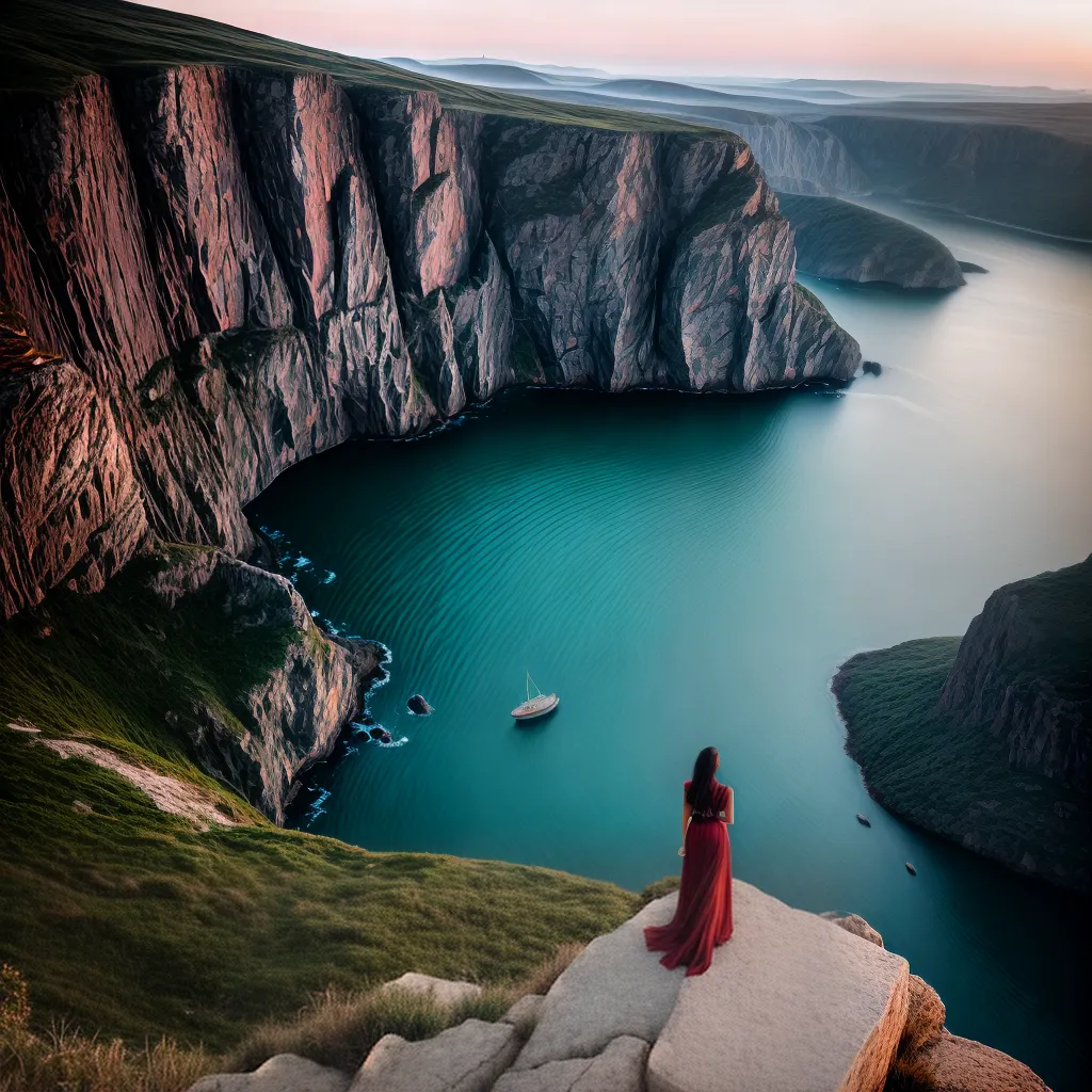 Fotos pessoa por do sol beira abismo fe
