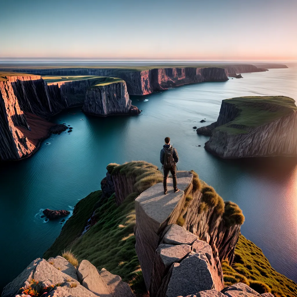 Como Vencer a Insegurança e Encontrar a Paz Interior. 9 Fotos pessoa por do sol cliff confianca 1