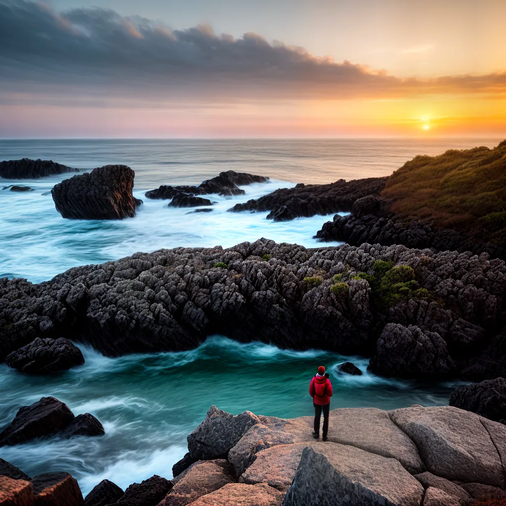 Mudança de Vida: O Poder da Superação em Cristo 6 Fotos pessoa por do sol mar rochas fe em deus