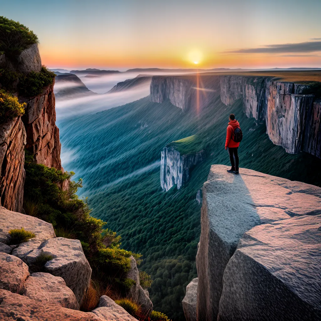 A importância da esperança e do otimismo na vida cristã. 7 Fotos pessoa por do sol penhasco fe confianca 1