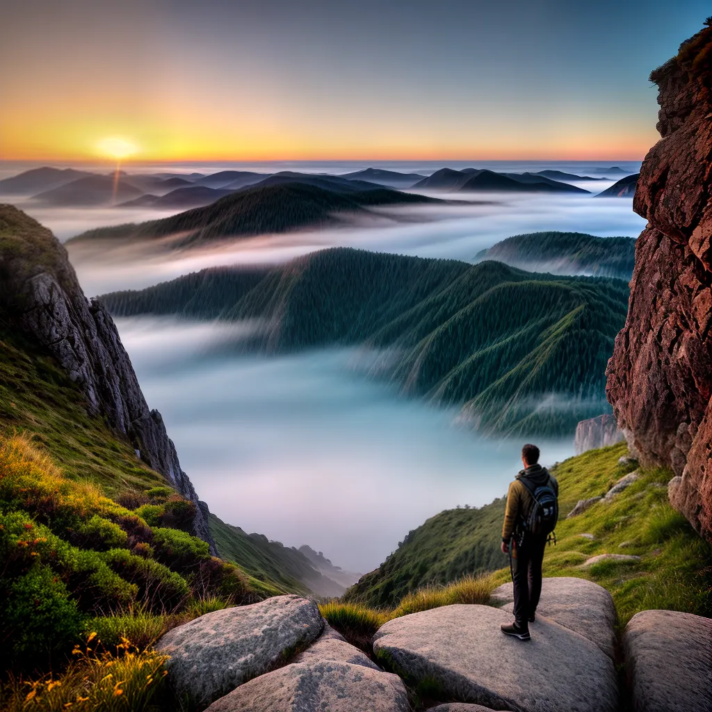 Fotos pessoa salvacao por do sol cliff