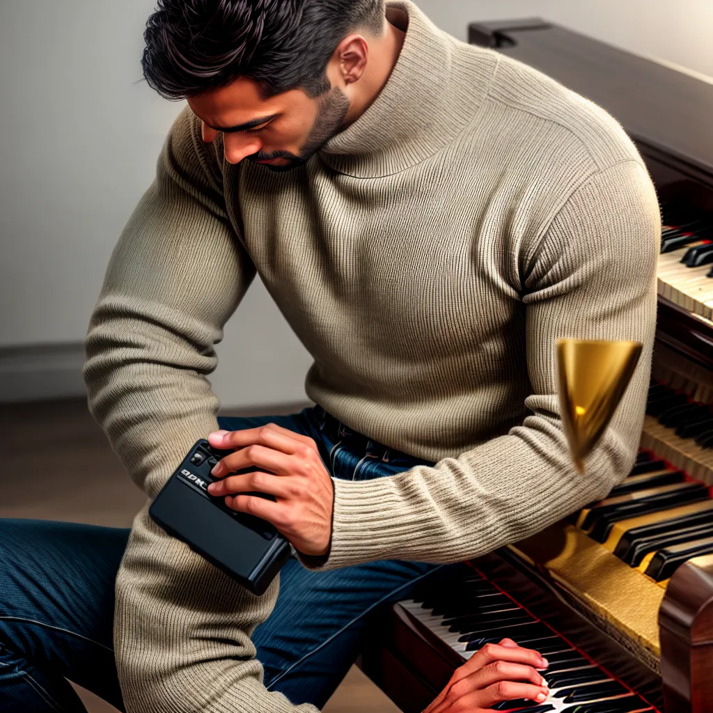 A música como instrumento de conexão com Deus 7 Fotos piano espiritualidade luz dourada