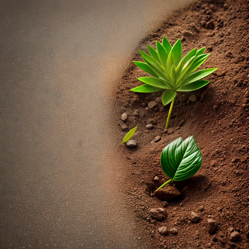 Como encontrar esperança em tempos difíceis de renovação? 7 Fotos planta brotando terra seca renovacao