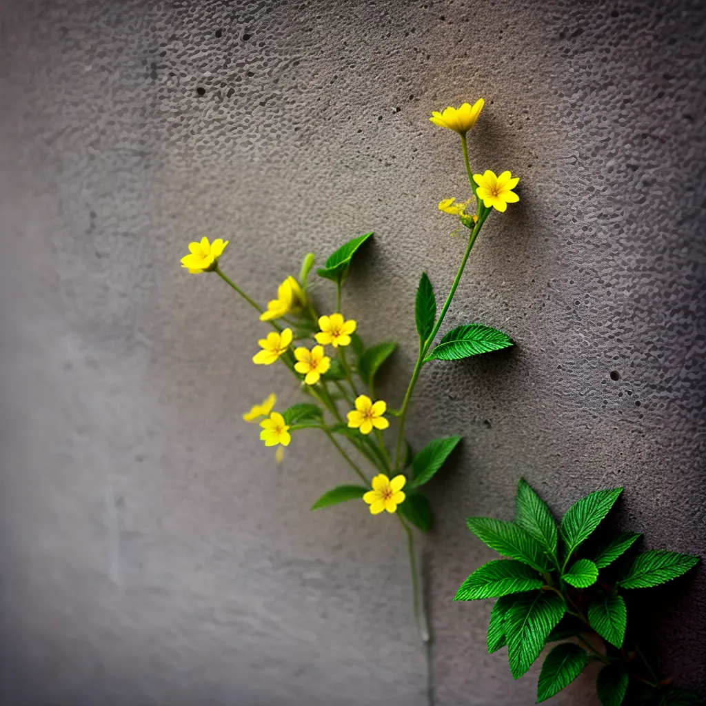 Fotos planta florescer concreto luz