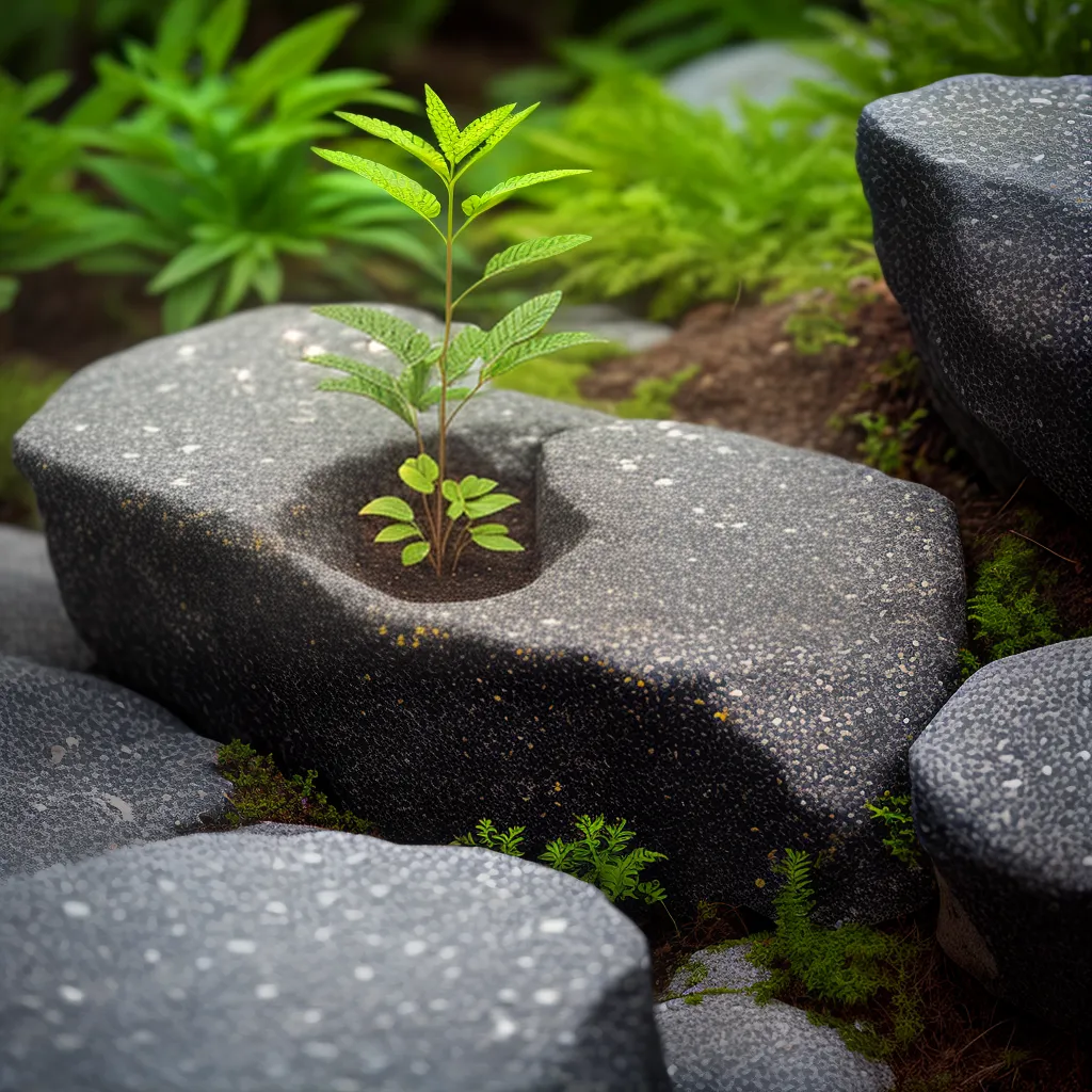 Como cultivar a Fé em tempos difíceis 7 Fotos planta florescer meio pedras fe