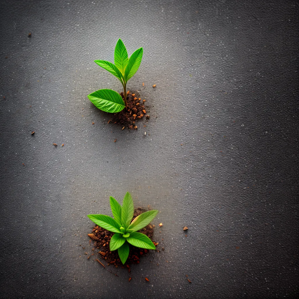 Como manter a esperança em tempos difíceis 8 Fotos planta rachadura concreto sol 1