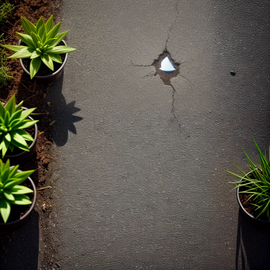 Fotos planta rachadura pavimento resiliencia