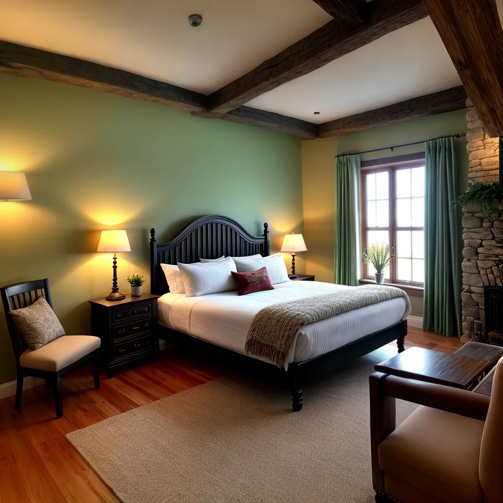 Fotos pousada campo lareira decoracao conforto