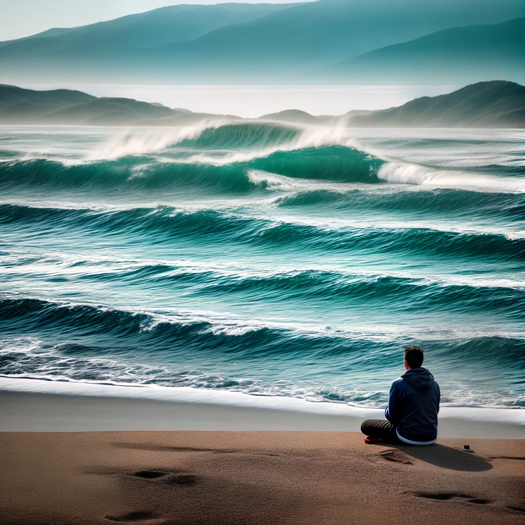 Como Encontrar Descanso em Meio às Incertezas 8 Fotos praia onda brisa paz
