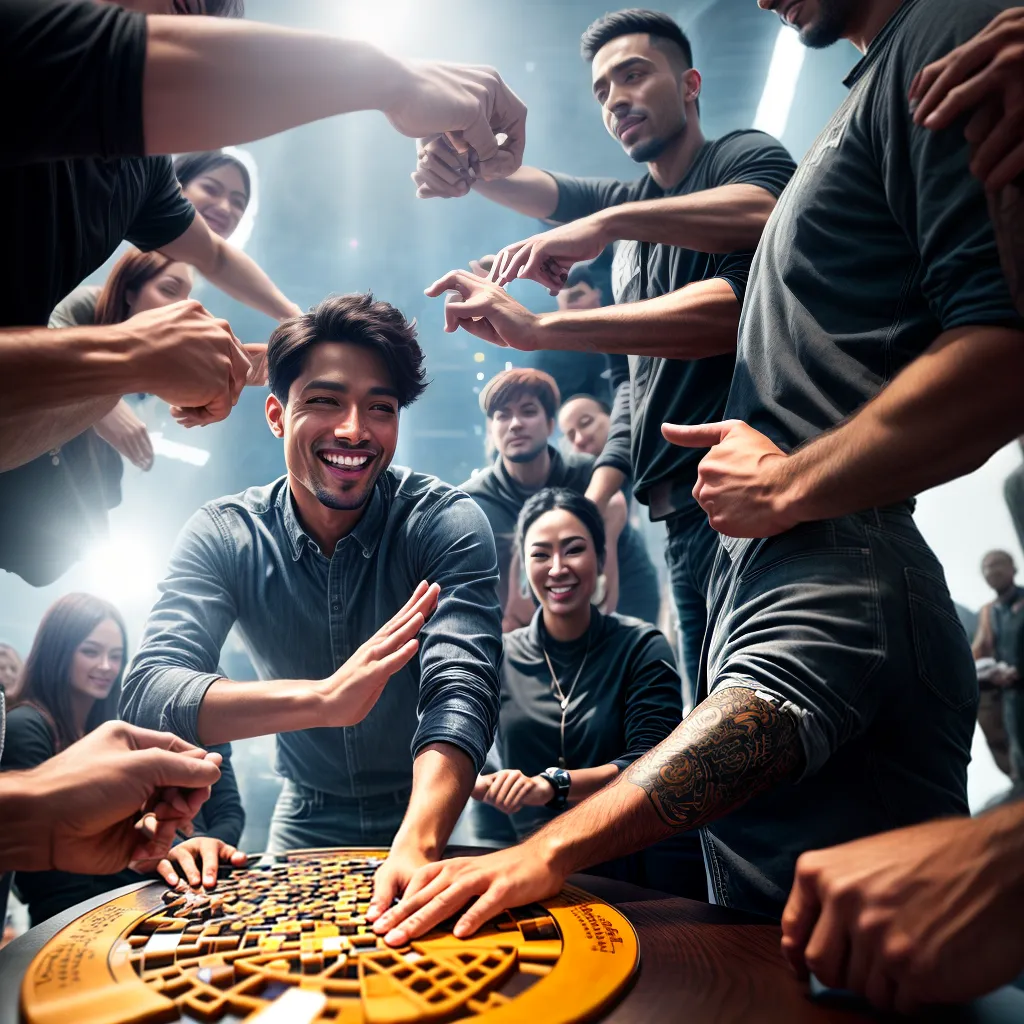 Fotos puzzle cooperacao equipe sucesso