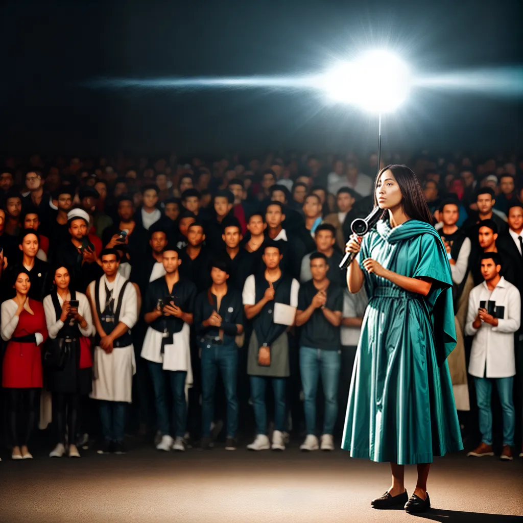 Fotos querigma multidao megafone