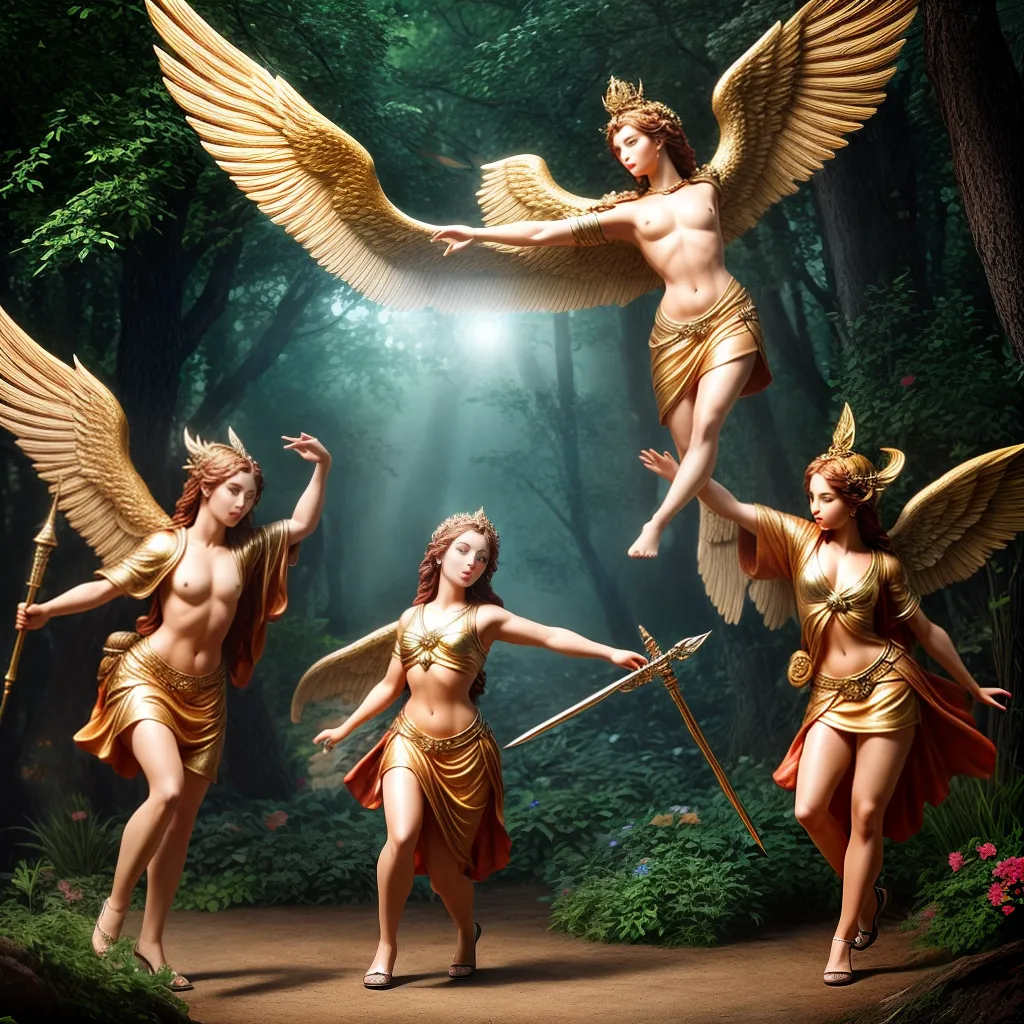 Fotos querubins jardim espada asas