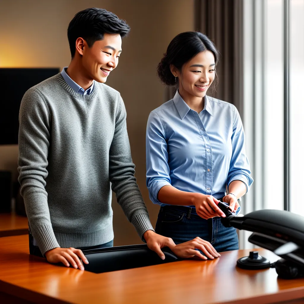 Fotos recepcionista sorriso atendimento hotel