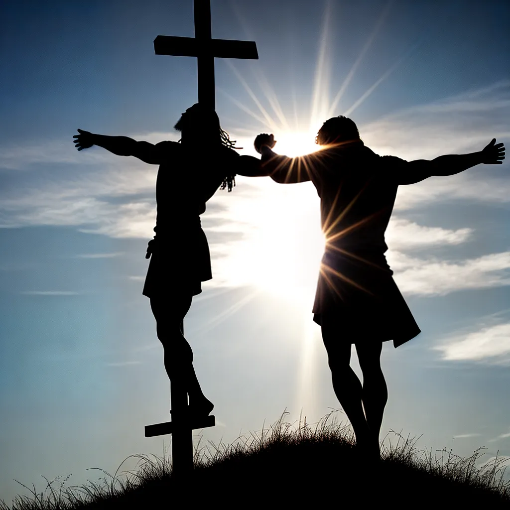 Redenção em Cristo: Como a obra de Jesus na cruz nos liberta do pecado? 8 Fotos redencao cristo silhueta cruz luz