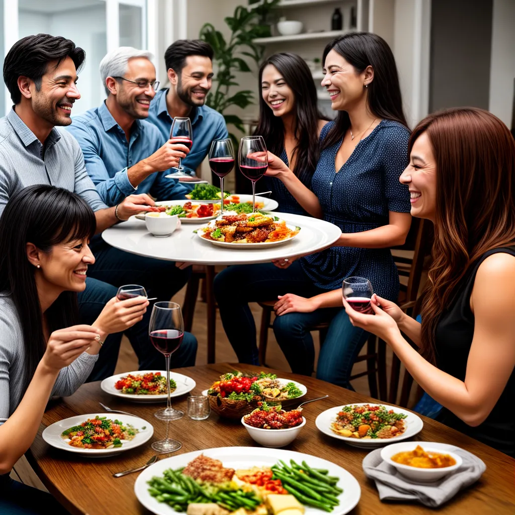 Fotos refeicao amigos conversa alegria