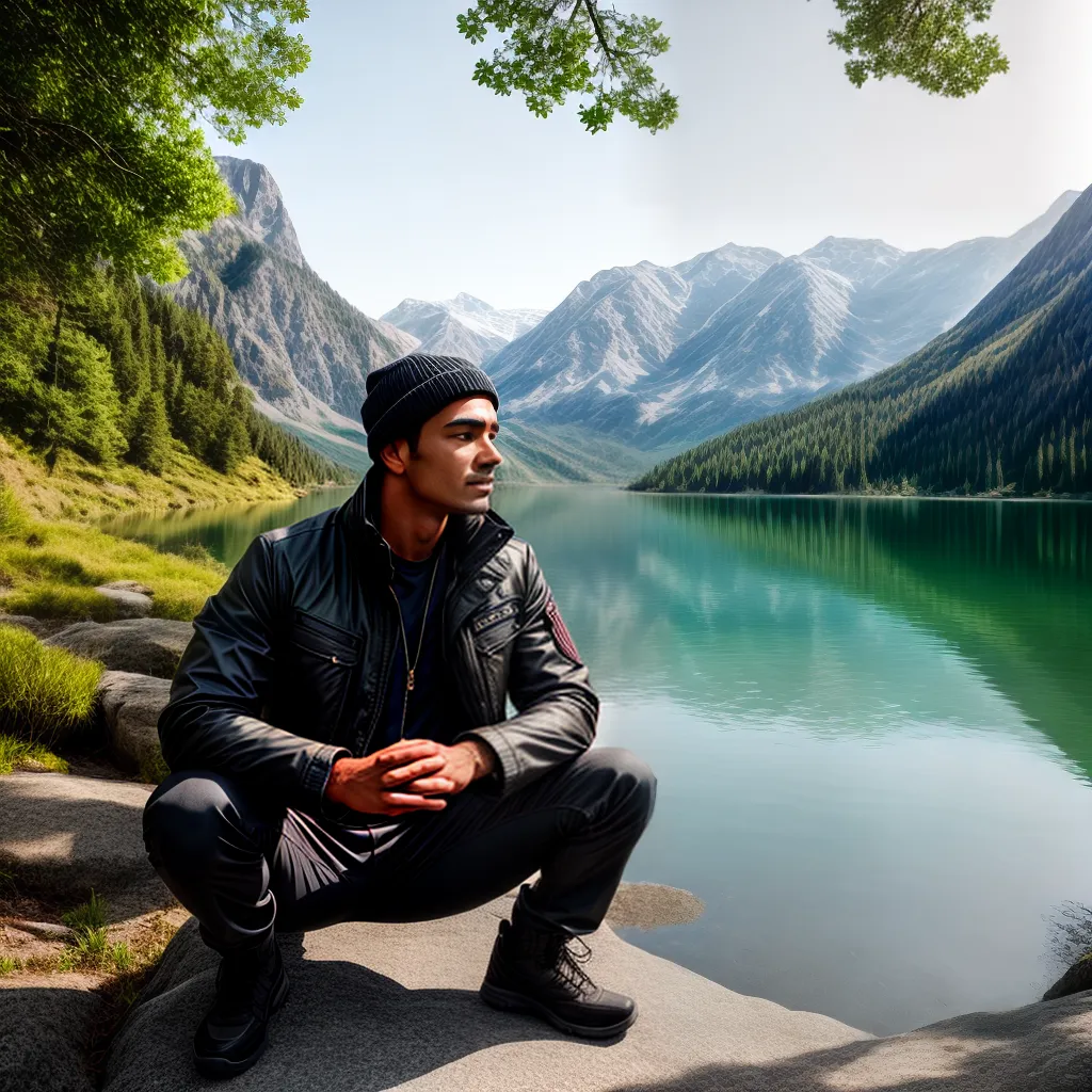 Fotos reflexao lago serenidade