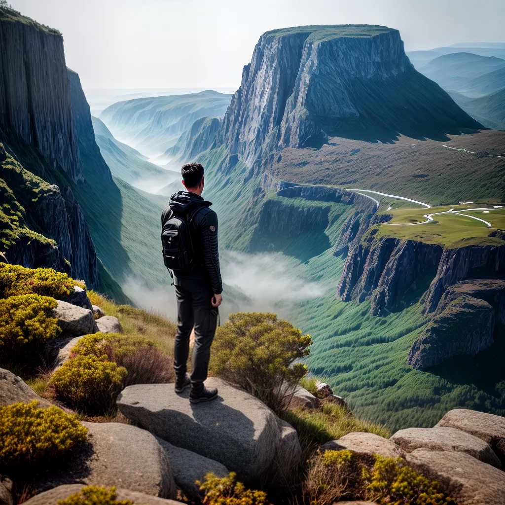 Fotos reflexao penhasco paisagem renovo