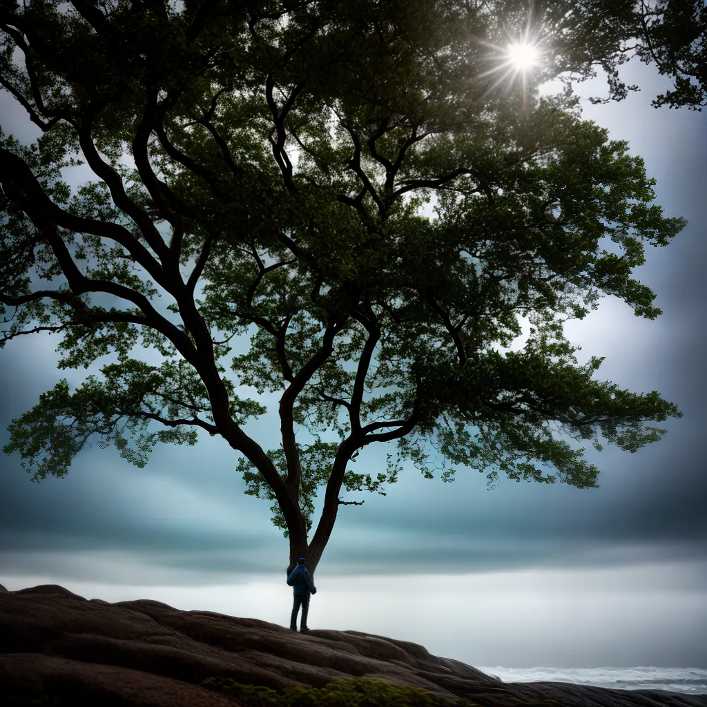 Fotos resiliencia temporal arvore forte