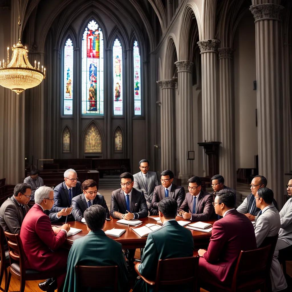 Fotos reuniao igreja colaboracao membros