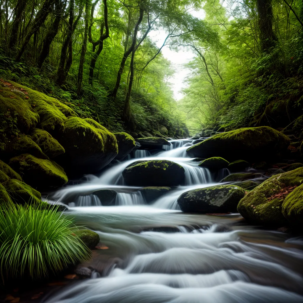 A importância da pureza na vida cristã. 8 Fotos riacho cristalino floresta verde pureza