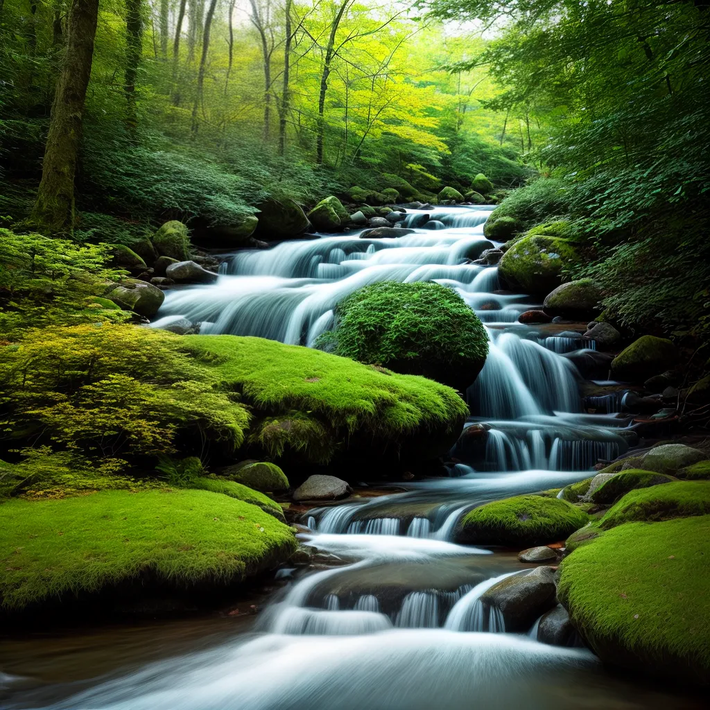 Fotos riacho prado verde serenidade