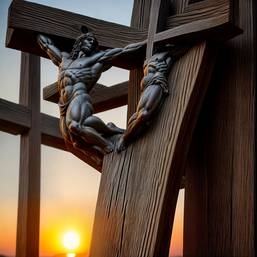 Fotos sacrificio cristo por do sol cruz