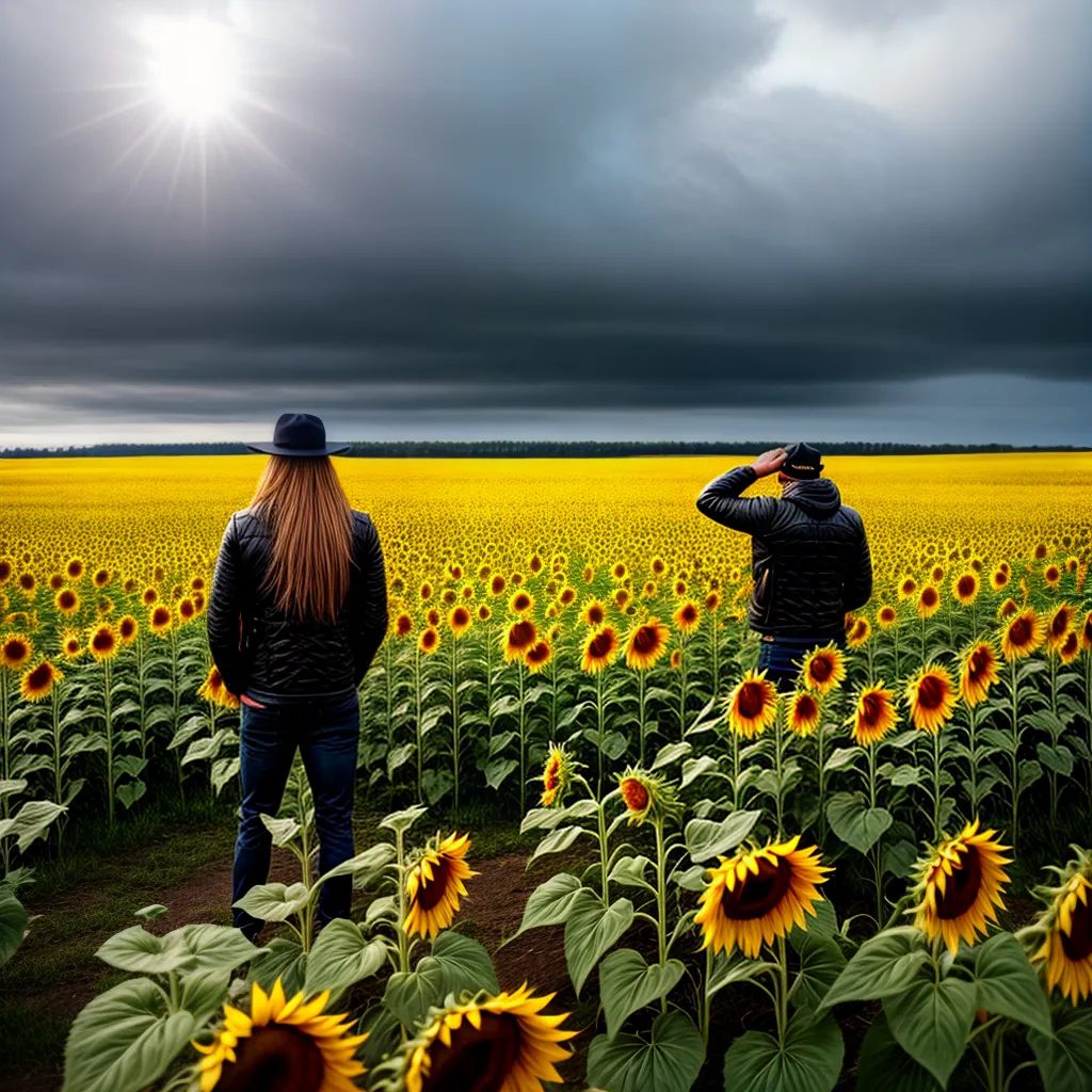Fotos sol girassol campo alegria temporal