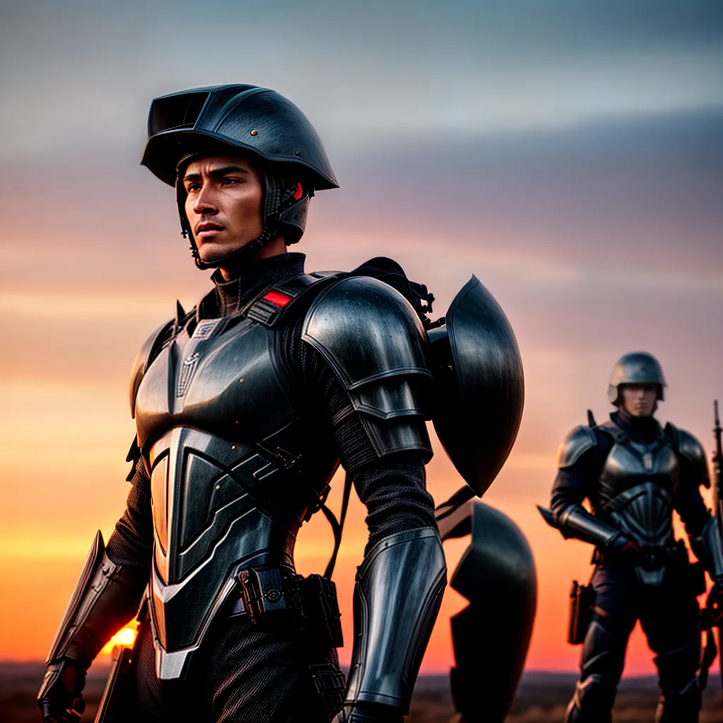 Guerreiros da Fé: Como Enfrentar as Batalhas Diárias com Coragem 6 Fotos soldados armor por do sol batalha