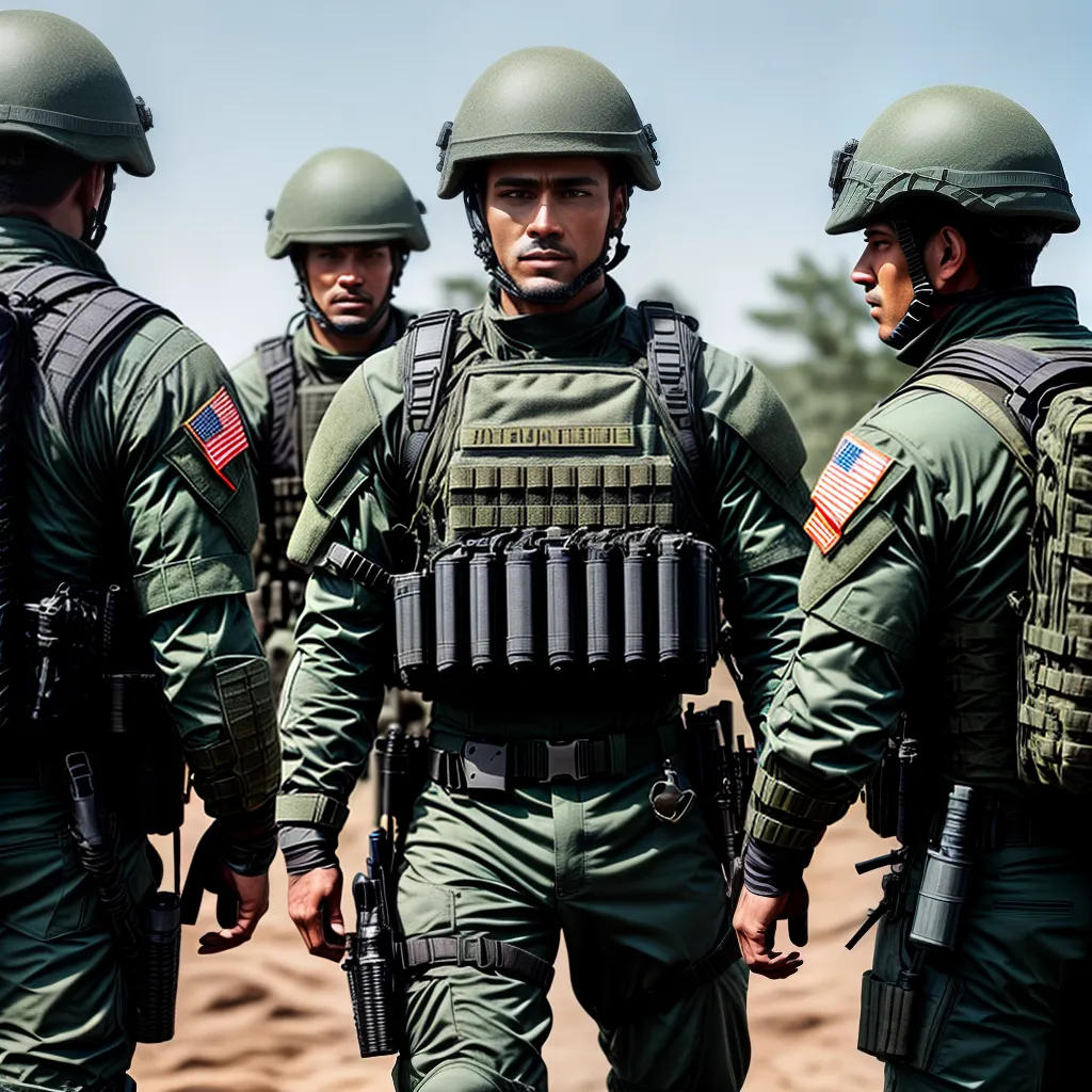 Fotos soldados unidos prontos combate