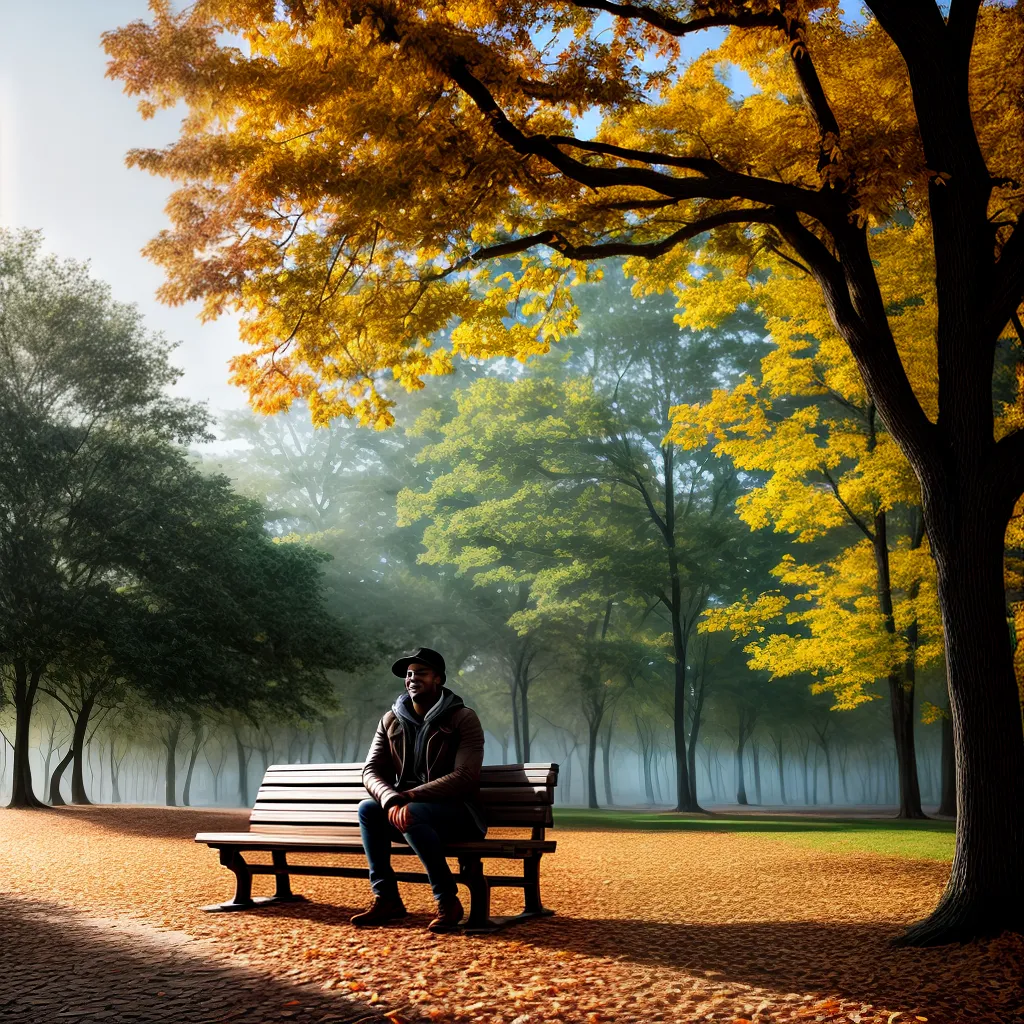 A Risada da Gargalhada: Como Encontrar Alegria em Meio à Adversidade 6 Fotos sorriso folhas outono banco parque