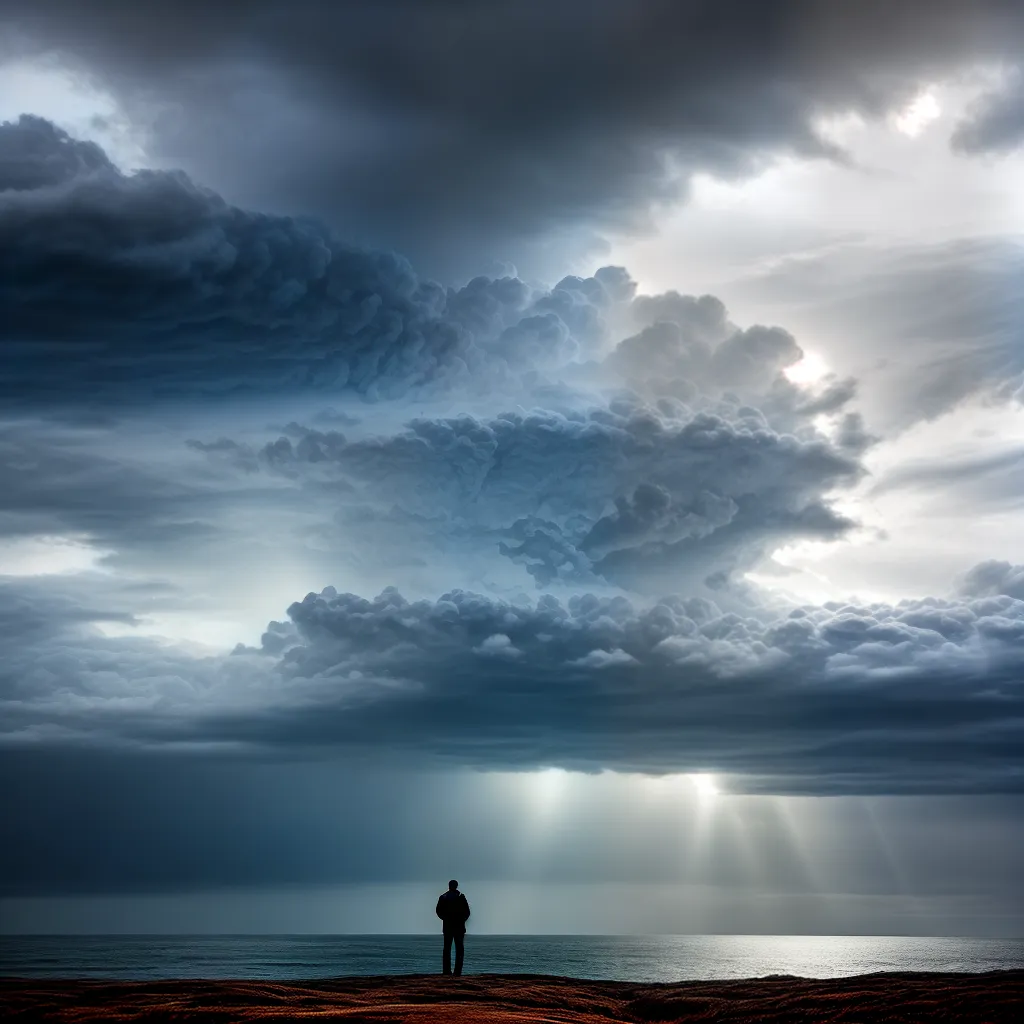 Fotos tempestade fe pessoa raio ceu