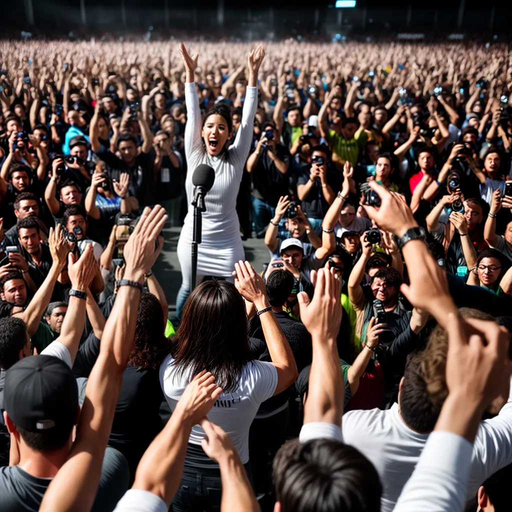 Como criar um Testemunho Evangelístico poderoso 6 Fotos testemunho multidao palco jesus