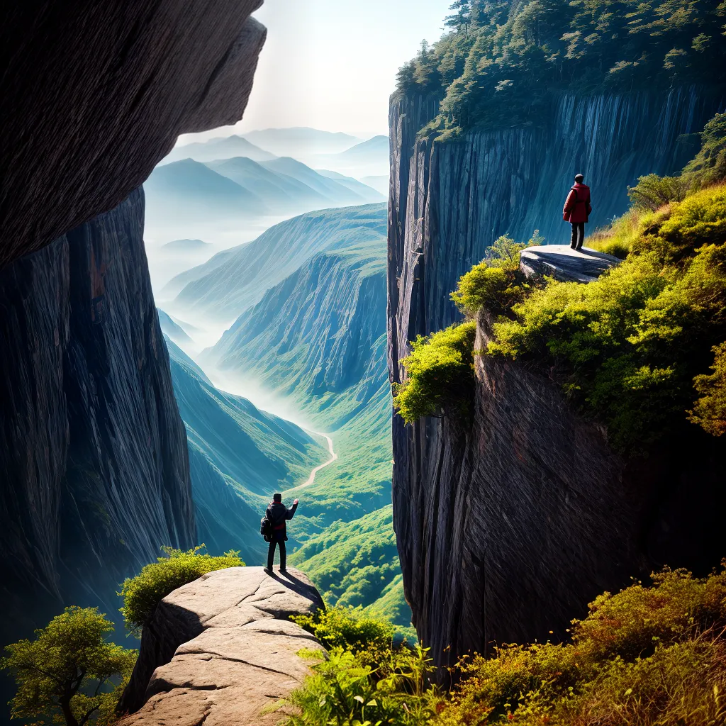 Fotos transformacao coragem abismo paisagem