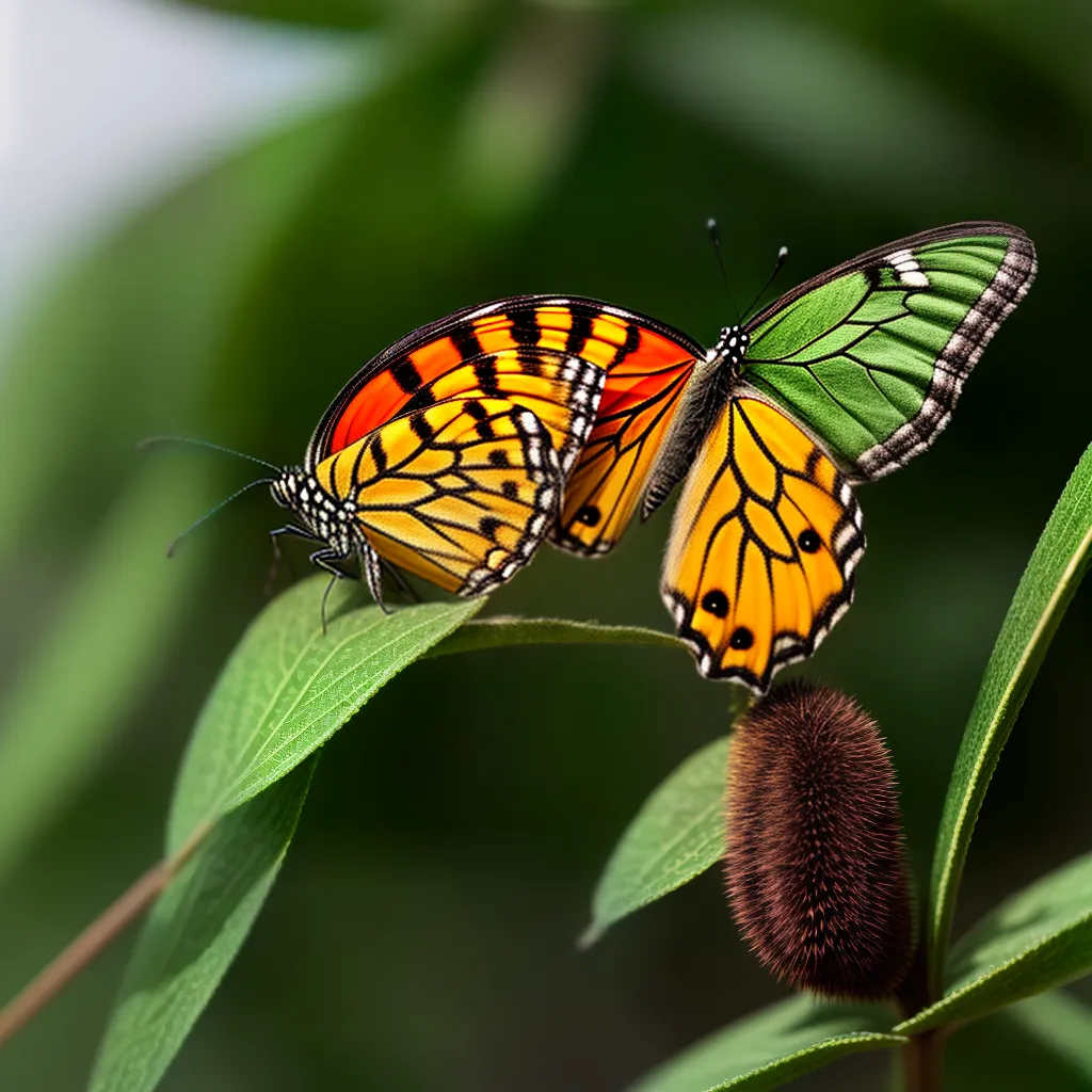 Fotos transformacao lagarta borboleta fe