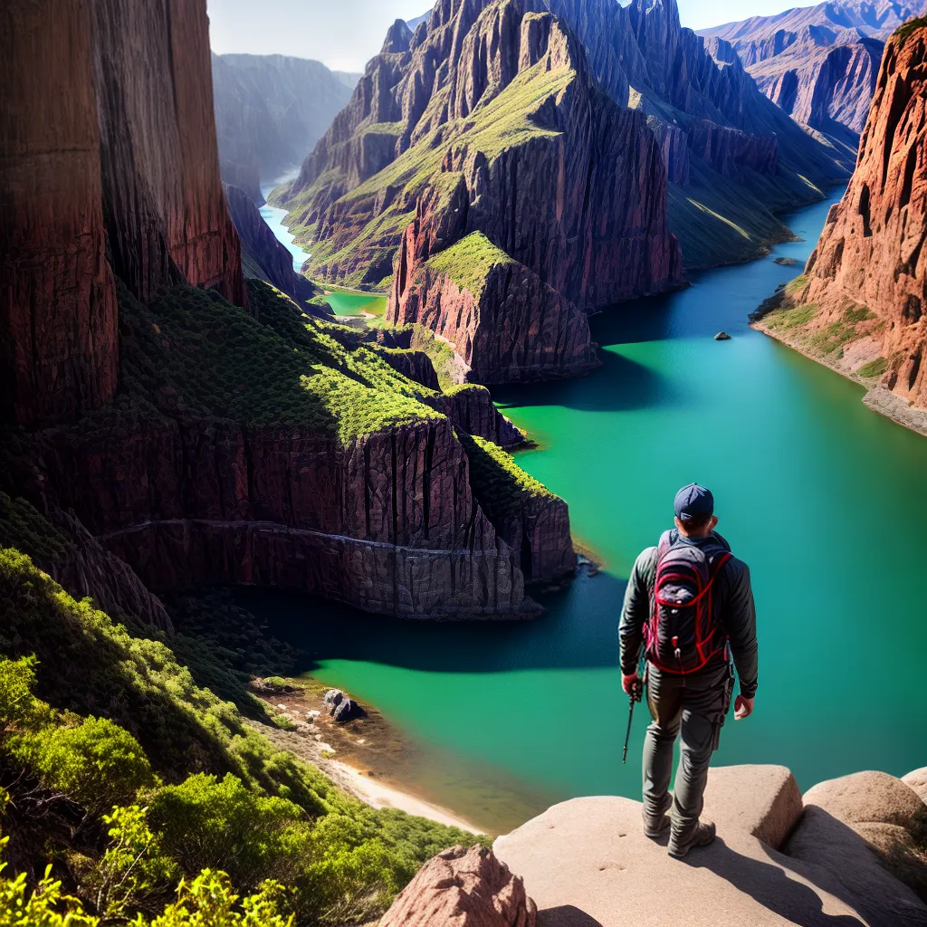 Descobrindo a Beleza da Natureza: Como Encontrar Descanso e Deslumbramento em Desafios de Exploração em Desfiladeiros e Gargantas. 7 Fotos trilha canyon natureza cores ceu