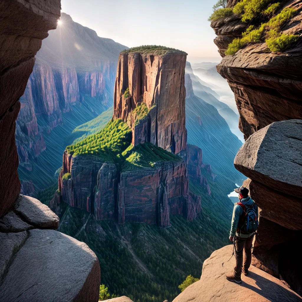 Descobrindo a Beleza da Natureza: Como Encontrar Descanso e Deslumbramento em Desafios de Exploração em Desfiladeiros e Gargantas. 8 Fotos trilha canyon paisagem por do sol
