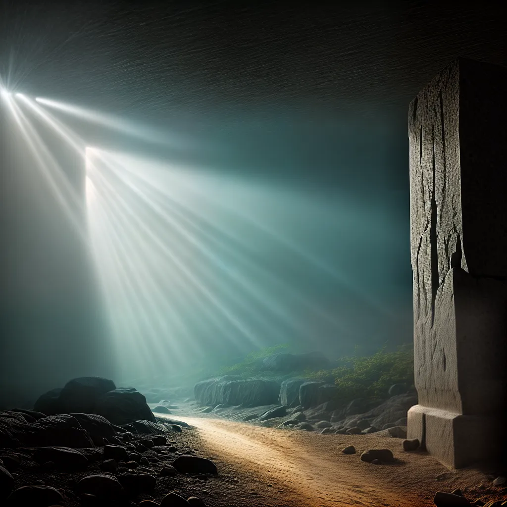 O significado simbólico do Sepulcro na Bíblia 7 Fotos tumba vazia luz ressurreicao