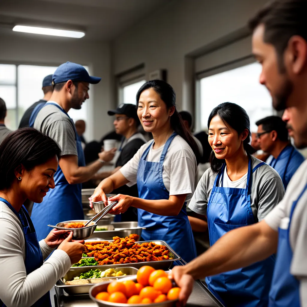 Fotos voluntariado sopa caridade fe