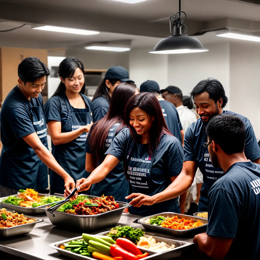 Responsabilidade cristã no serviço à comunidade 9 Fotos voluntarios igreja refeicao abrigo sem teto